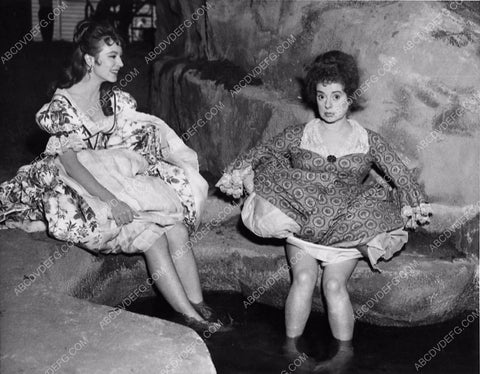 Amanda Blake Elsa Lanchester going to take bath on set The Glass Slipper 1483-04