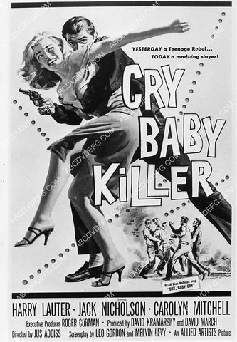 ad slick Harry Lauter Carolyn Mitchell film Cry Baby Killer 1501-09