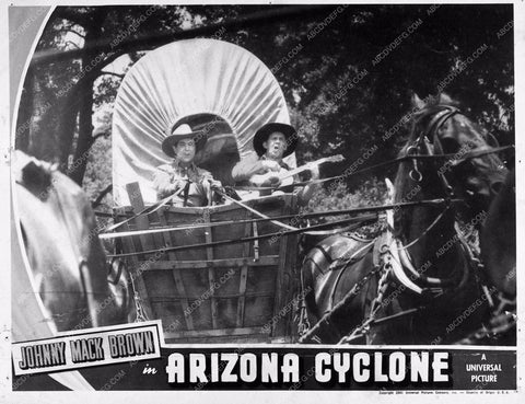 Johnny Mack Brown add western film Arizona Cyclone 1551-08