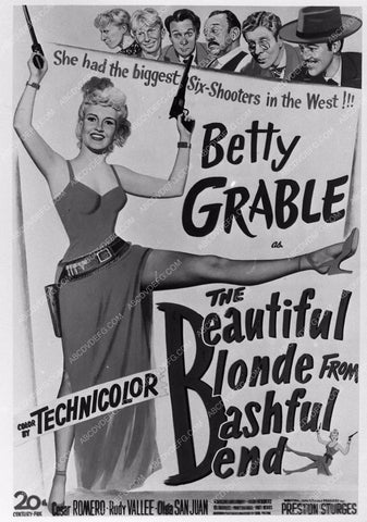 Betty Grable add slick The Beautiful Blonde from Bashful Bend 1573-02