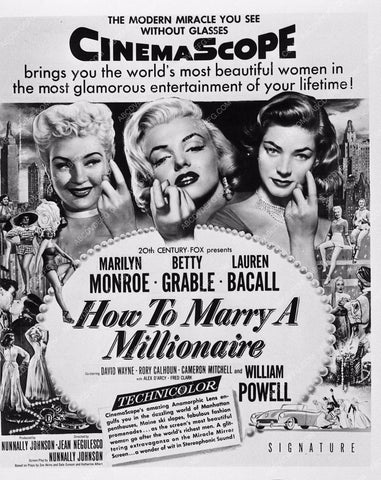 Betty Grable Marilyn Monroe Lauren Bacall add How To Marry Millionaire 1573-04