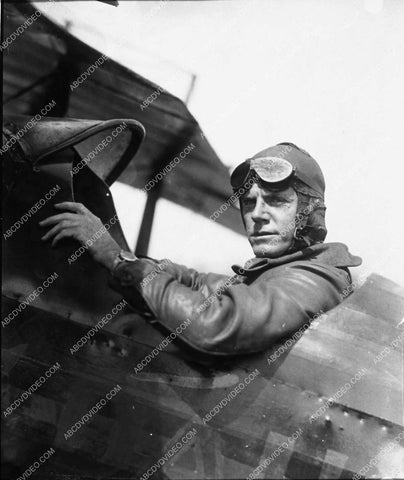 early aviation pioneer Earl S Daugherty in his biplane 1601-07