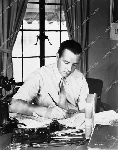 Hollywood writer John Monk Saunders at his desk 1601-30