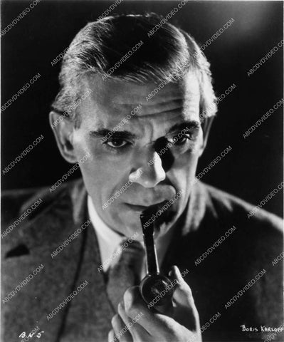 Boris Karloff w his pipe portrait 1626-08