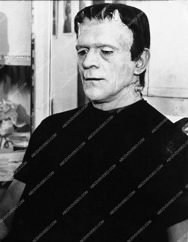 Jack Pierce applies makeup for Boris Karloff film Son of Frankenstein 1630-23