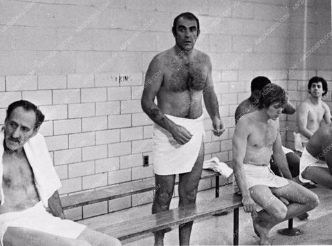 shirtless Sean Connery in steam bath film scene Anderson Tapes 1674-07