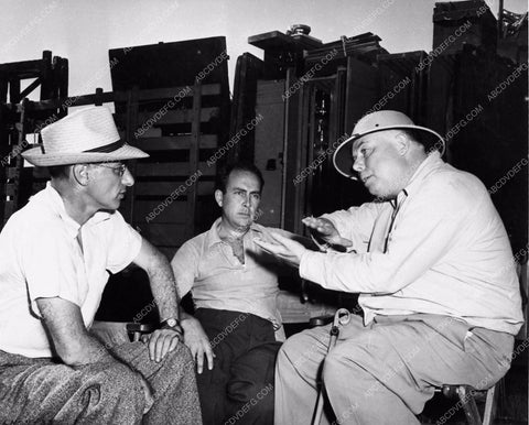 c 1950 director Jean Renoir candid behind the scenes 1674-17