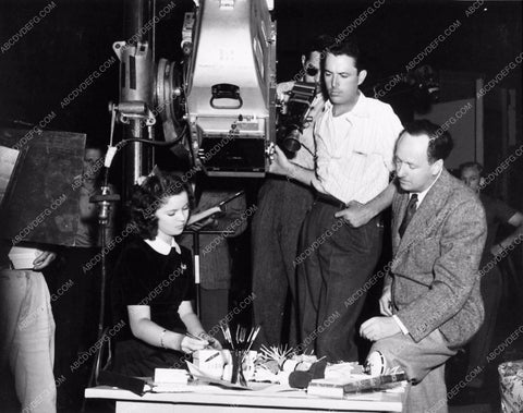 candid Shirley Temple director Harold Bucquet behind the scenes 1684-14