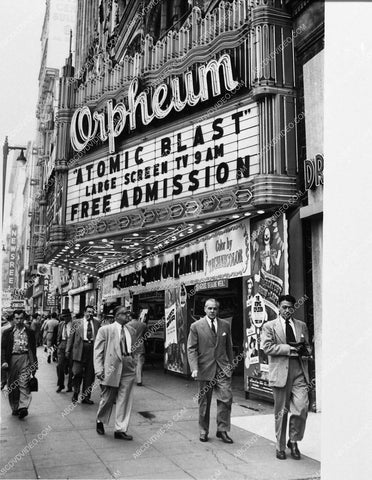 movie theaters Los Angeles Orpheum Theatre TV broadcast Atom Bomb Atomic Blast 1694-11