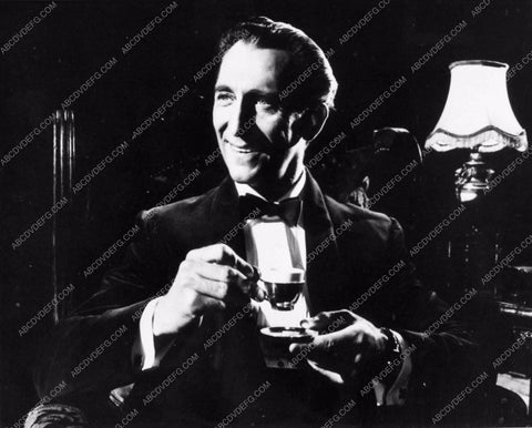 Peter Cushing and a spot of tea in a film scene 1717-19