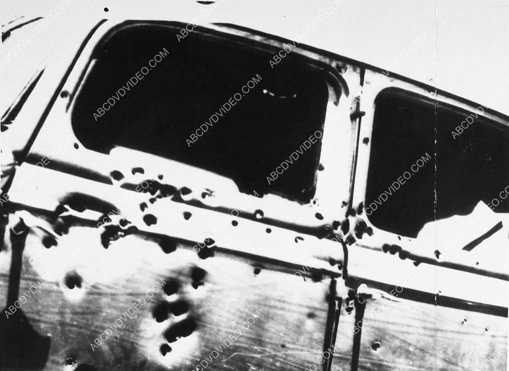crime news photo automobile Bonnie and Clyde car shot to ribbons 1721