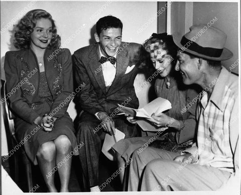 Alice Faye Frank Sinatra Ginger Rogers Ed Gardner candid radio 1731-20