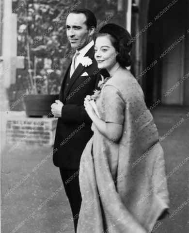 candid Christopher Lee and wife Gitte on their Wedding Day 1733-34