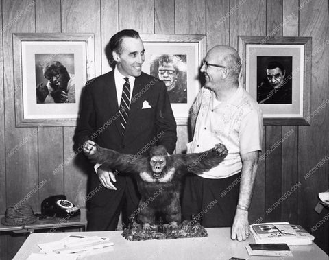 candid Christopher Lee Forrest J. Ackerman and King Kong Model 1734-16