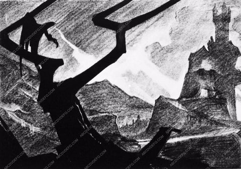 story board sketch classic horror film Son of Frankenstein 1749-27