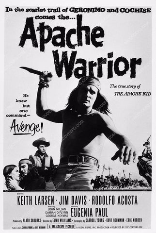 ad slick Keith Larsen Jim Davis Apache Warrior 1796-02