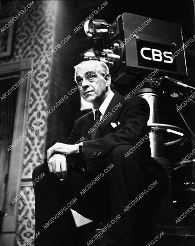 Boris Karloff and a CBS Television camera 1848-21