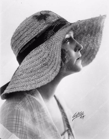 Dorothy Gish in large hat profile portrait Witzel Studios photo 1857-17