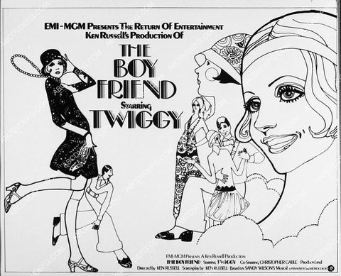 ad slick Twiggy film The Boy Friend 1885-01