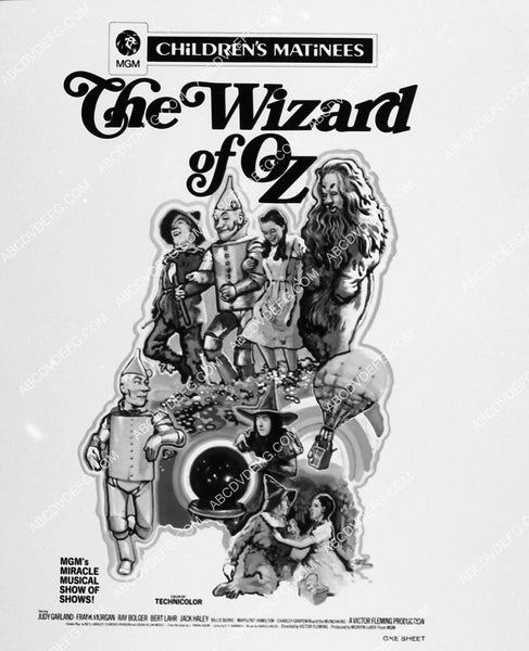ad slick Judy Garland and cast film The Wizard of Oz 1885-13 – ABCDVDVIDEO
