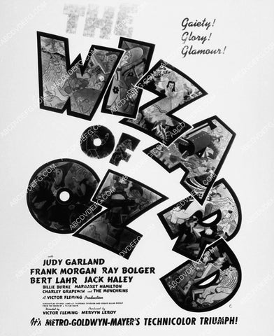 ad slick Judy Garland and cast film The Wizard of Oz 1885-14