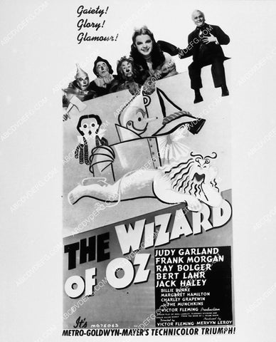 ad slick Judy Garland and cast film The Wizard of Oz 1885-15