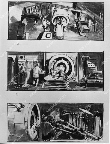 Boris Karloff storyboards film Frankenstein 1970 1885-26