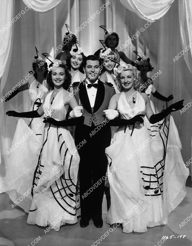Tony Martin & models in gowns by Adrian Greenburg wardrobe shot film Ziegfeld Girl 1895-17