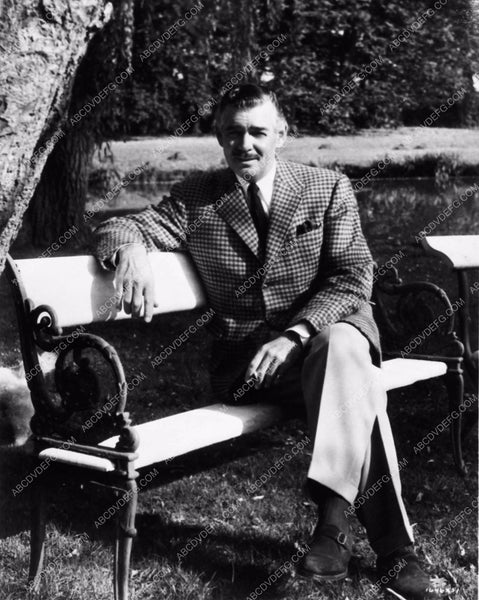 handsome pose on park bench Clark Gable 1910-11 – ABCDVDVIDEO