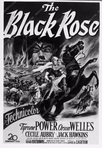 ad slick Tyrone Power Orson Welles The Black Rose 1920-02