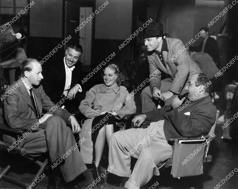 candid Don Ameche Alice Faye Ray Noble Norman Taurog on set 1921-03