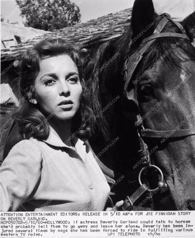 Beverly Garland with horse 1937-13