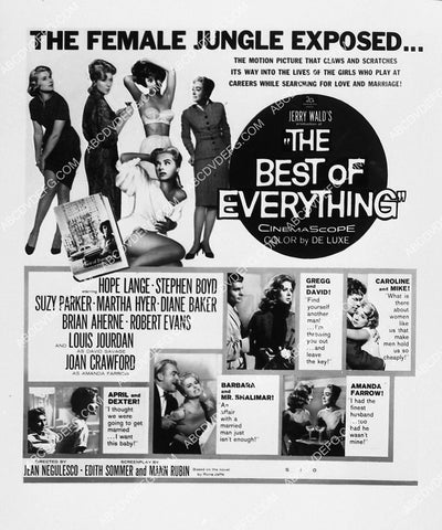 ad slick Hope Lange Stephen Boyd Martha Hyer film The Best of Everything 1939-01