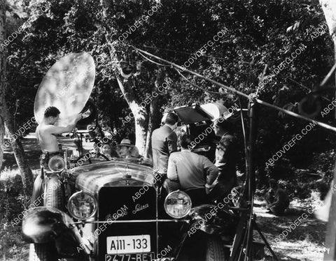 Kay Francis behind scenes w cast and crew automobile shoot film Storm at Daybreak 1940-23