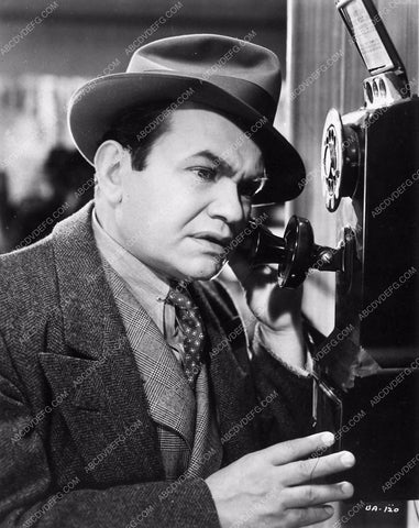 Edward G. Robinson on the telephone film Bullets or Ballots 1970-36