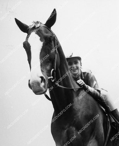 Elizabeth Taylor on horseback film National Velvet 1974-04