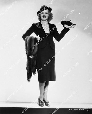 Betty Grable fashion portrait w new shoes 1979-26