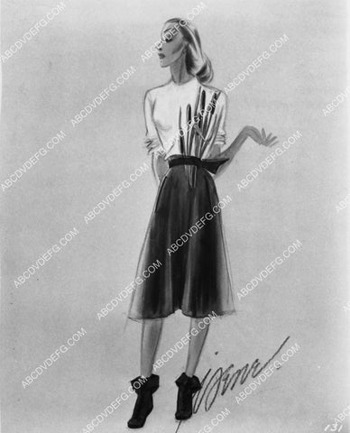 costume wardrobe sketch Esther Williams hunting lodge attire film Easy to Wed 1979-32