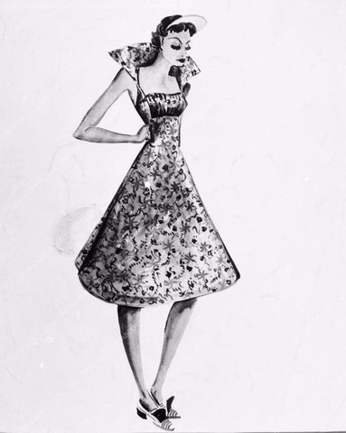 costume wardrobe sketch Hollywood Hussars uniform E Winston 1980-07