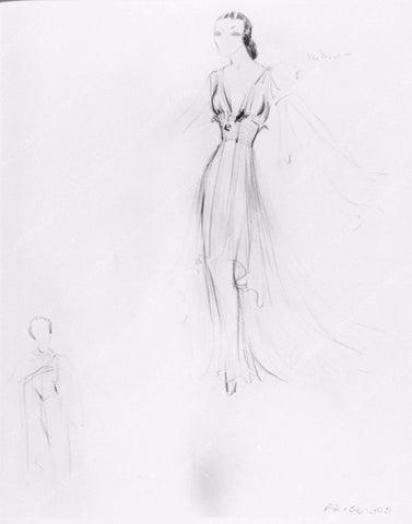 unknown costume wardrobe sketch 1980-14
