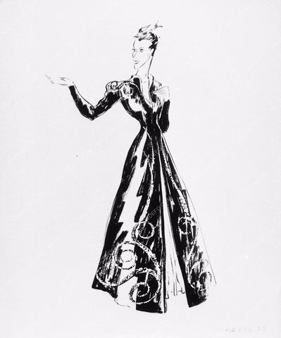 Travis Banton wardrobe sketch Miriam Hopkins film Design for Living 1980-17