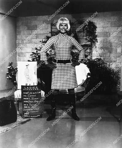 Doris Day wardrobe slate shot film Caprice 1982-06