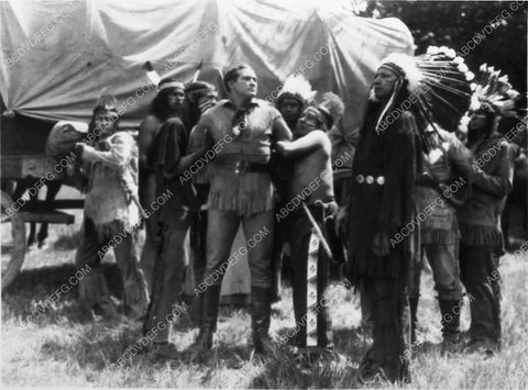 Tim McCoy w real Native American Indians on location film The Frontiersman 1996-27