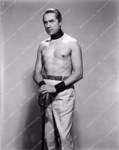 barechested shirtless with sabre Bela Lugosi mid length portrait 2034-12