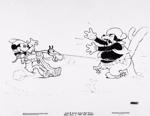 ad slick Disney cartoon Mickey Mouse Two Gun Mickey 2043-35