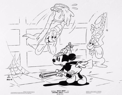 ad slick Mickey Mouse Lonesome Ghosts 2046-15