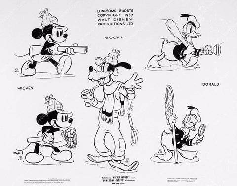 ad slick Mickey Mouse Lonesome Ghosts 2046-18