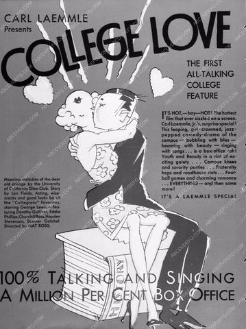 ad slick Carl Laemmle College Love 2048-34