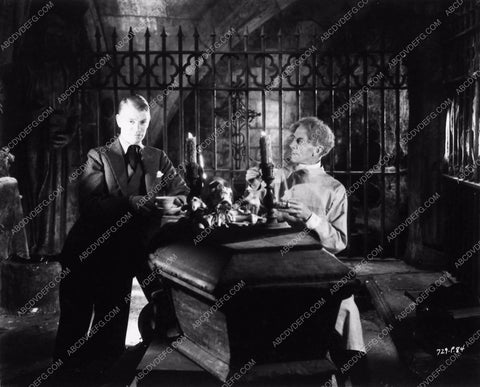 James Whale Ernest Thesiger behind scenes Bride of Frankenstein 2069-38
