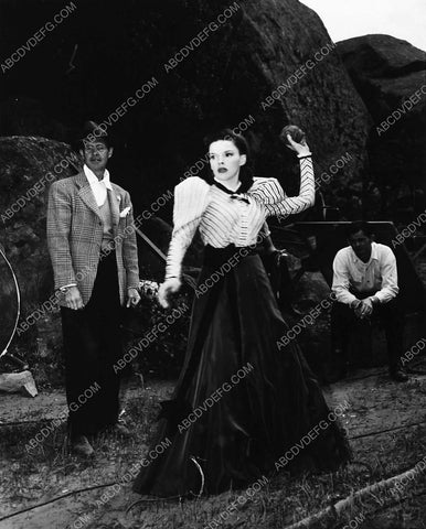 candid Judy Garland winding up to deliver the pitch (didn't know she was lefty)Harvey Girls 2071a-29